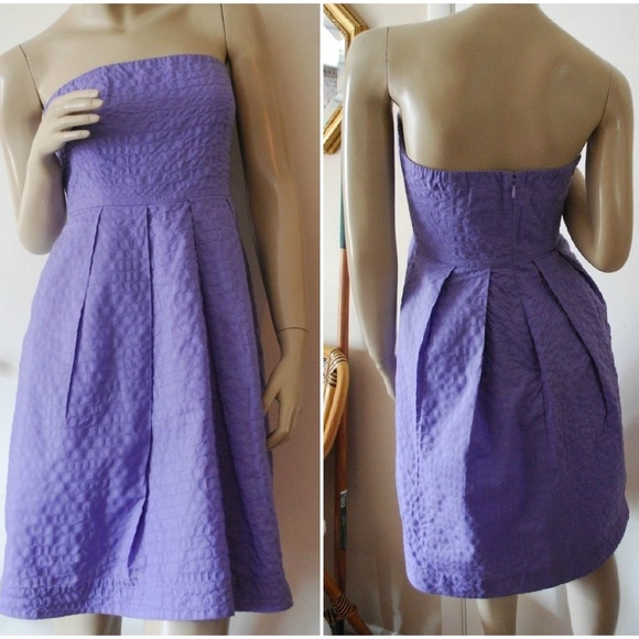 Lavender Seersucker Dress